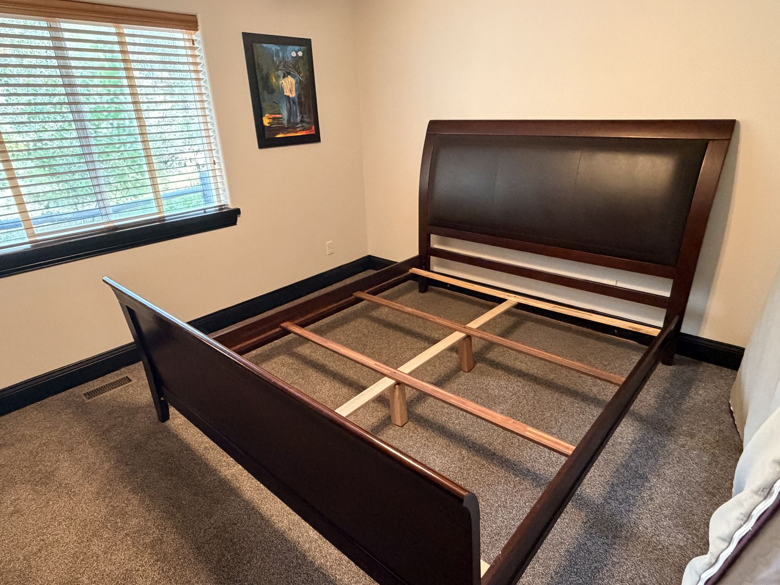 California King Bed with boxsprings