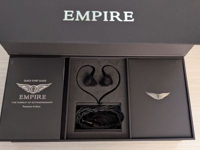 Empire Ears Raven Flagship 12 Driver Quadbrid Dual Conduction IEMs COMPLETE w/accessories & box