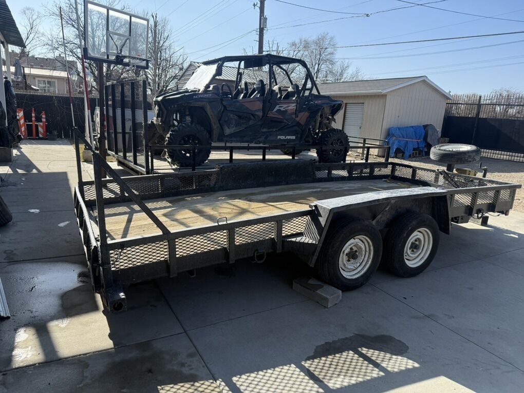 1999 Power Tilt Trailer 7 X 15