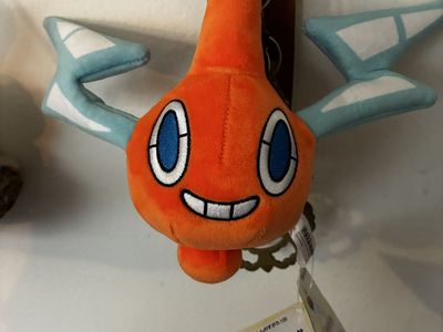 Rotom Pokemon Plush Keychain PP268 - Small, Orange/Blue with Tags, Japan Exclusive