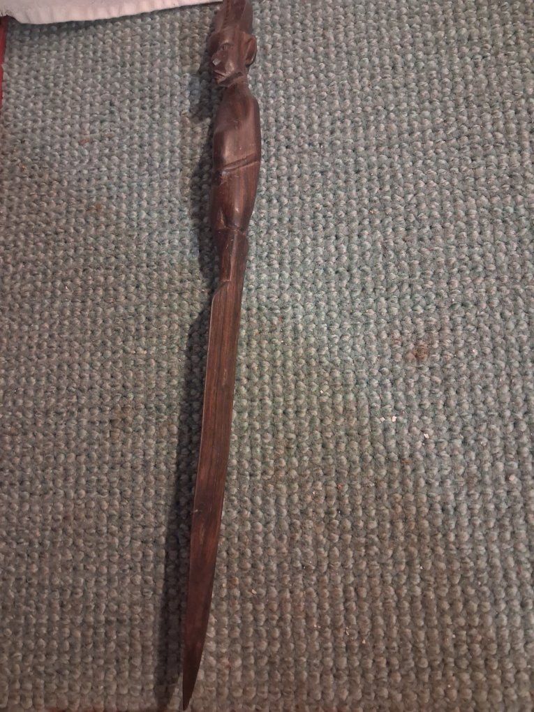 African tribal letter opener,