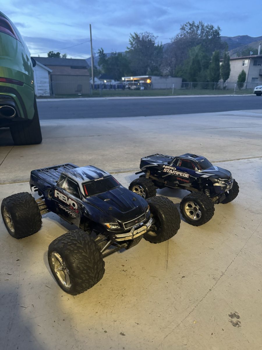 Nitro RC Traxxas revo and stampede deal