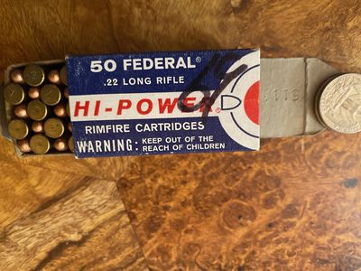 vintage Federal and Western 22lr full box's