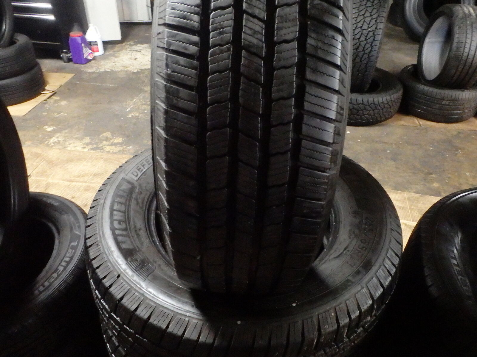 255/65R18 MICHELIN DEFENDER LTX M/S SET OF USED TIRES
