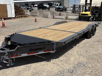 8.5x24 Diamond C HXD 208 Wide Body w/ Drive Over Fenders Tilt Trailer - 18K GVWR - ABS Brakes
