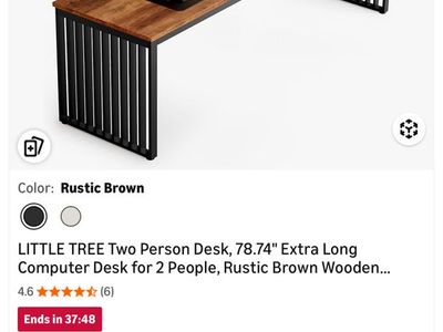 New LITTLE TREE Two Person Desk, 78.74