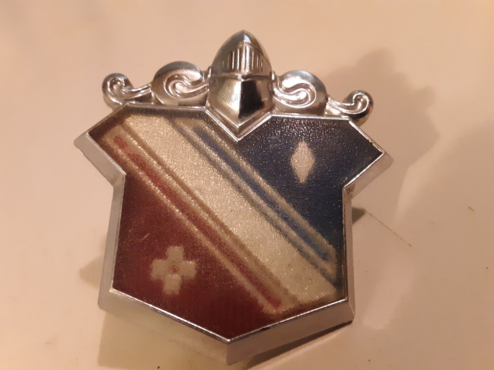 Vintage Buick Vitrolux Emblem Knight Shield Part #12892
