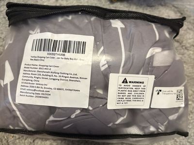 Yoofoss Shopping Cart Cover for Baby Boy Girl - Grey