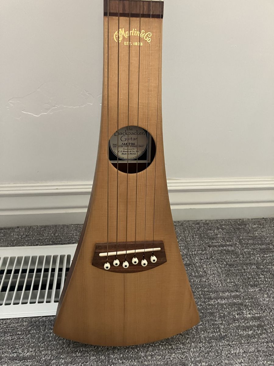 Martin & Co. The Backpacker Guitar Travel Acoustic Guitar with Gig Bag