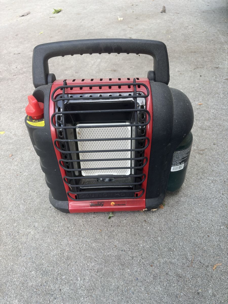Mr. Heater F232000 MH9BX Portable Buddy Propane Heater - 9,000 BTU, Red/Black, Used