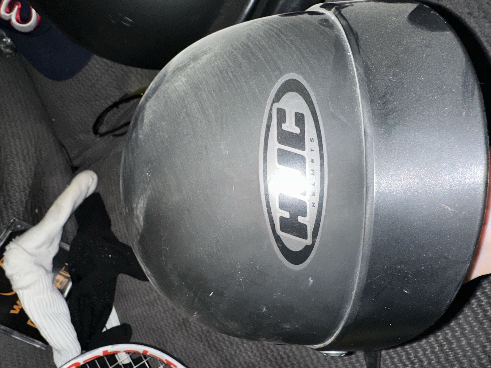 Matte Black HJC Half Shell Helmet