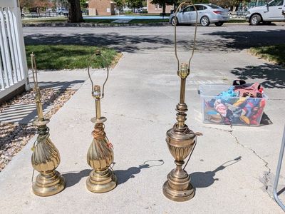 brass lamps