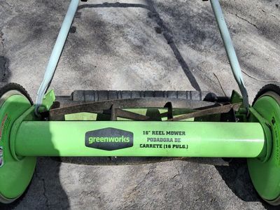 Greenworks 16" Reel Mower Push Lawn Mower with Grass Catcher - Manual, Eco-Friendly