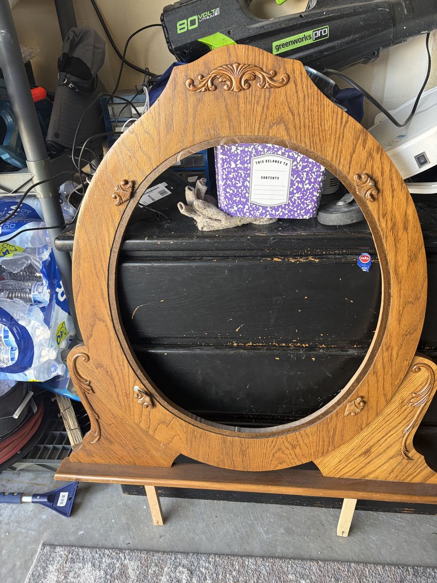 Mirror frame from dresser