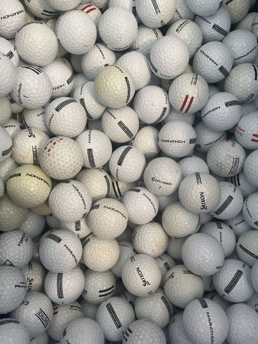 Used Golf Balls - Mixed Brands (Srixon, TaylorMade, Marathon) - Practice/Range Quality, Bulk Lot