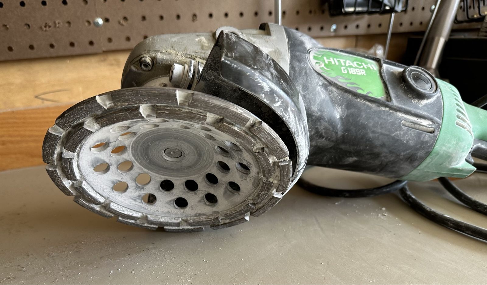 Hitachi G18SR 7” Angle Grinder - Corded Electric Power Tool for Grinding & Cutting