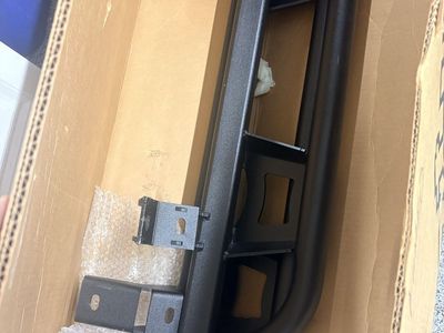 Heavy-Duty Black Powder Coated Tubular Steel Rock Sliders / Side Steps