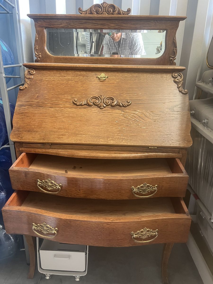 Beautiful Vintage Fold out Secretary Desk