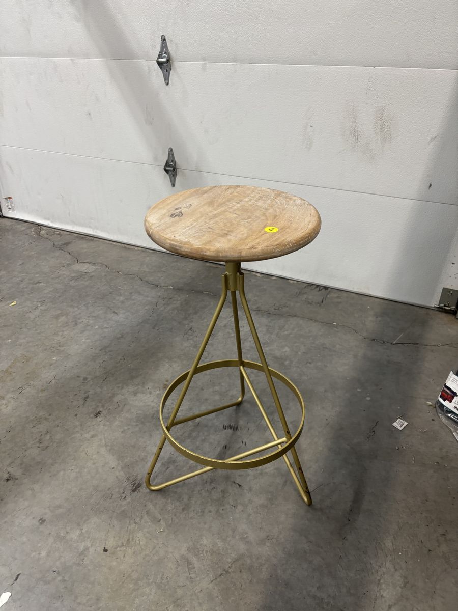 Wood Top Bar Stool