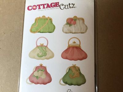 Cottage Cutz Elegant Purses (4x6) Metal Dies New or CTMH Pretty Purses Card Kit, New