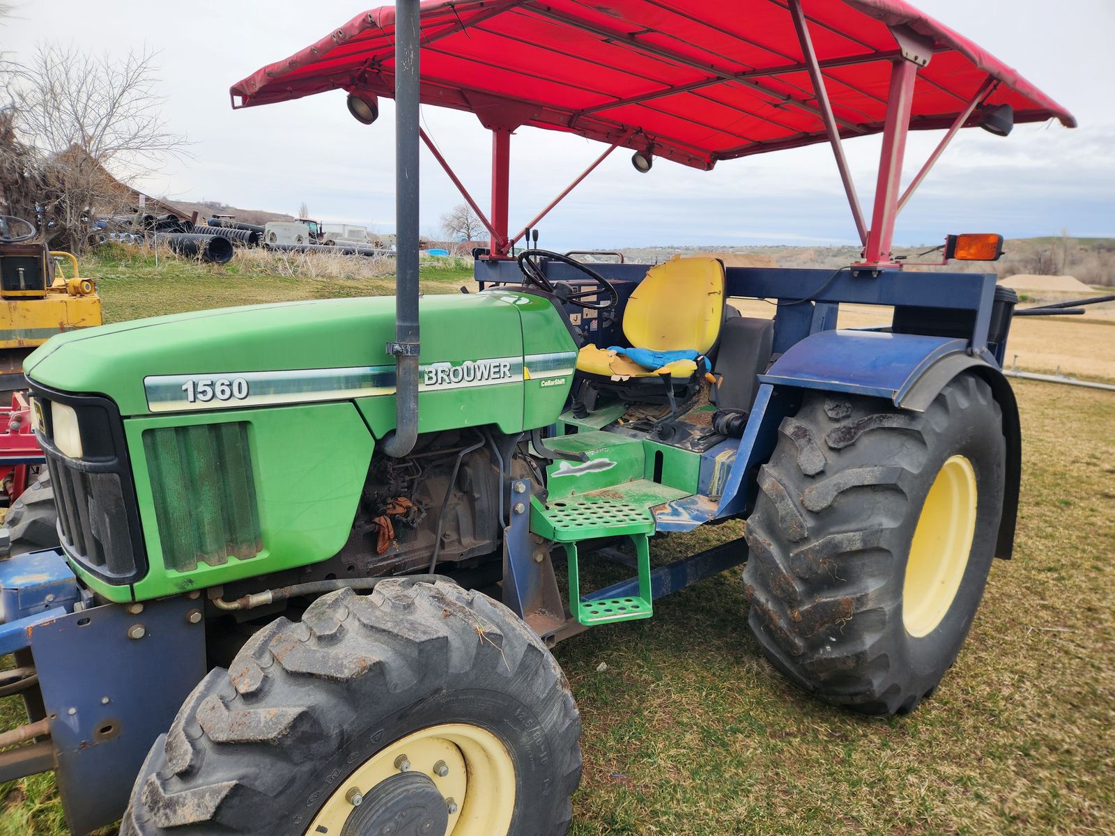 Brower 5160 Sod Harvester and John Deere 5210 Tractor