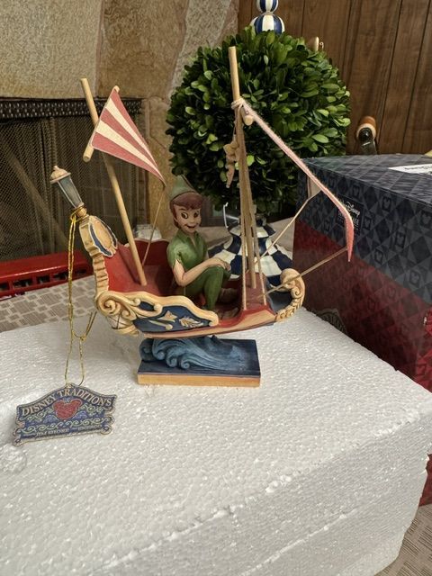 Disney Traditions Peter Pan's Flight Jim Shore Figurine with Box (Retired)