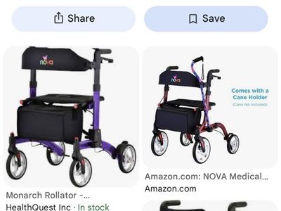 Nova Monarch Rollator Seat-Walker-NEW