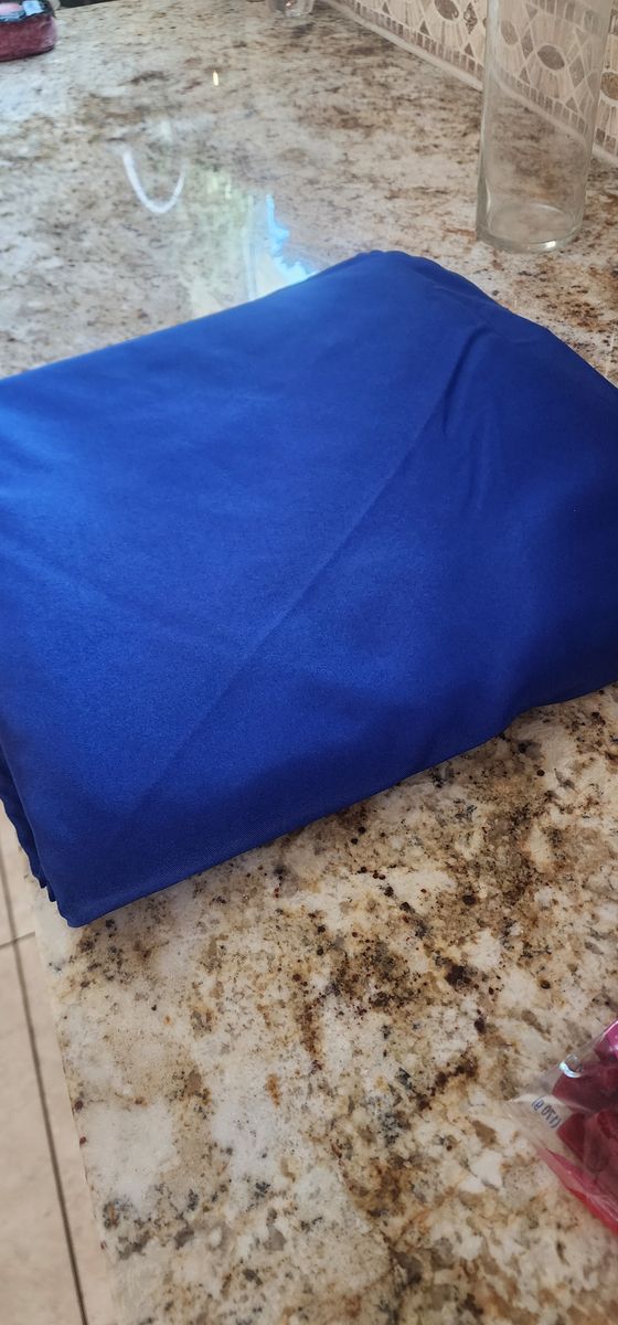 Royal blue round tablecloths