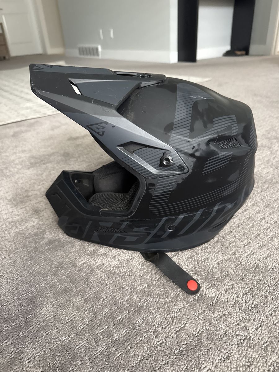 Fox Racing V1 Motocross Helmet - Black/Grey - Used MX/Off-Road