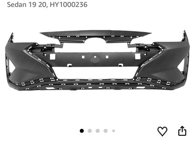 New Front Bumper Cover Fascia for 2019 2020 Hyundai Elantra Sedan 19 20, HY1000236