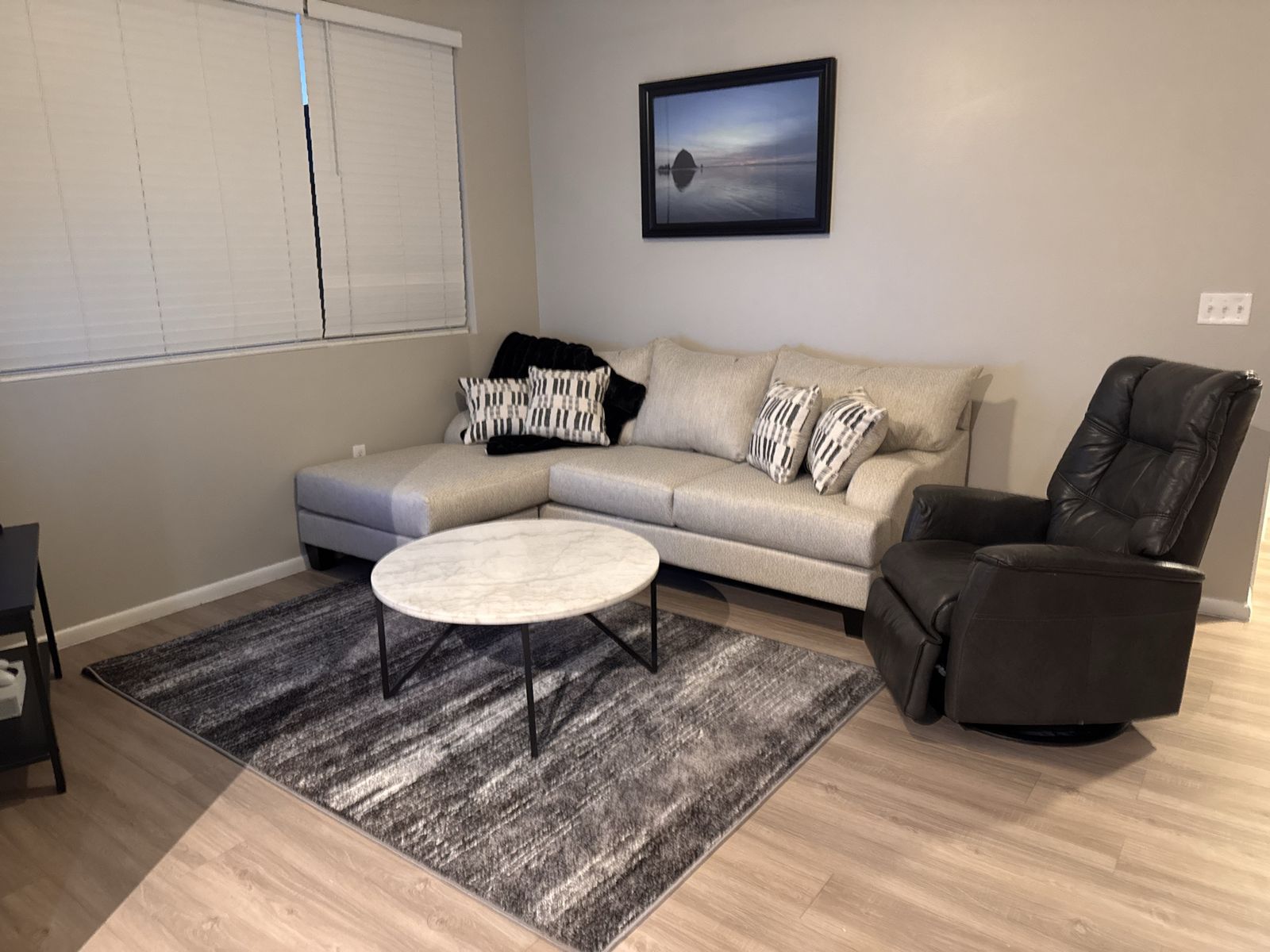 Laguna Marble Sofa Chaise