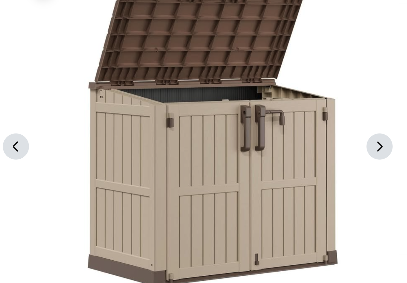 New in Box Storage Box Lockable Doors, Portable Storage Box, Horizontal Outdoor Storage Cabinet