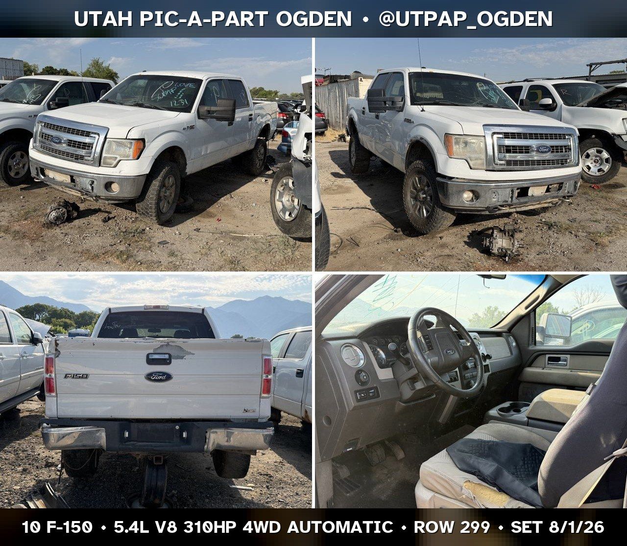 New Arrival - 2010 Ford F-150 Parts - UTPAP Ogden
