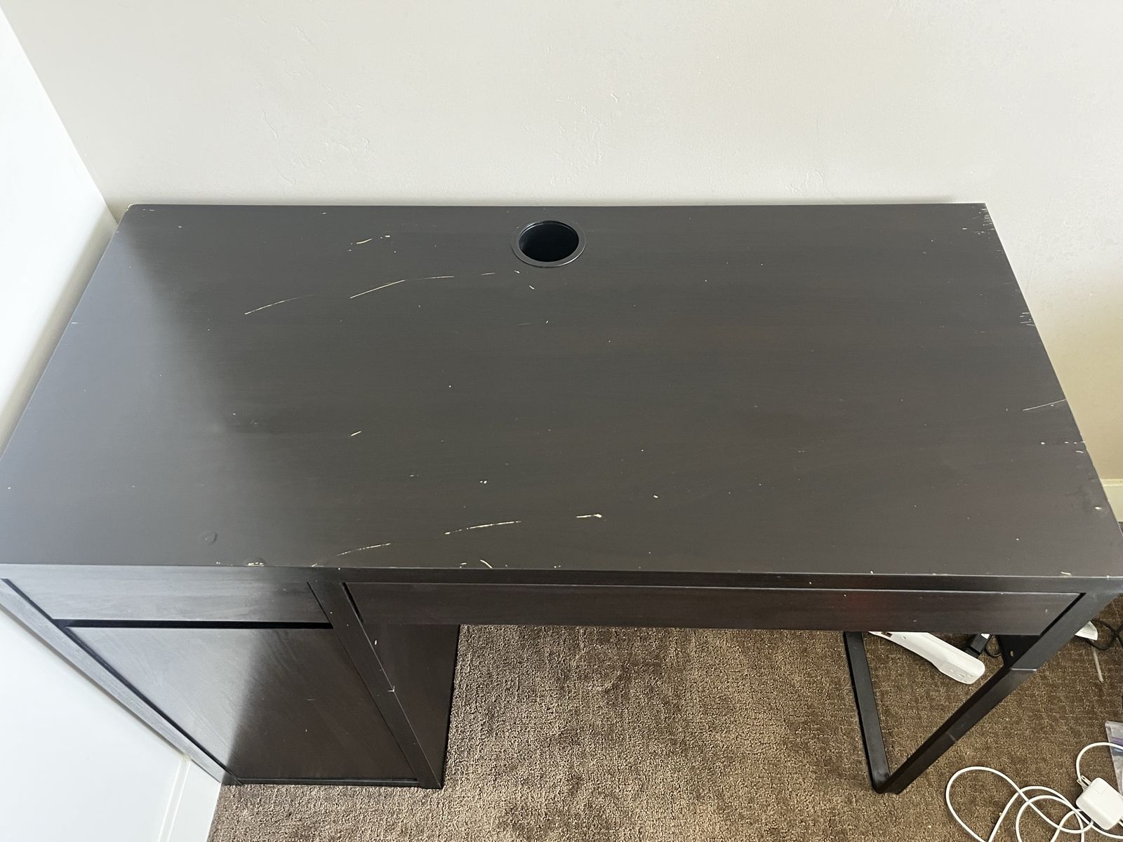 IKEA MICKE Desk (Black/Brown)