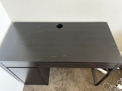 IKEA MICKE Desk (Black/Brown)