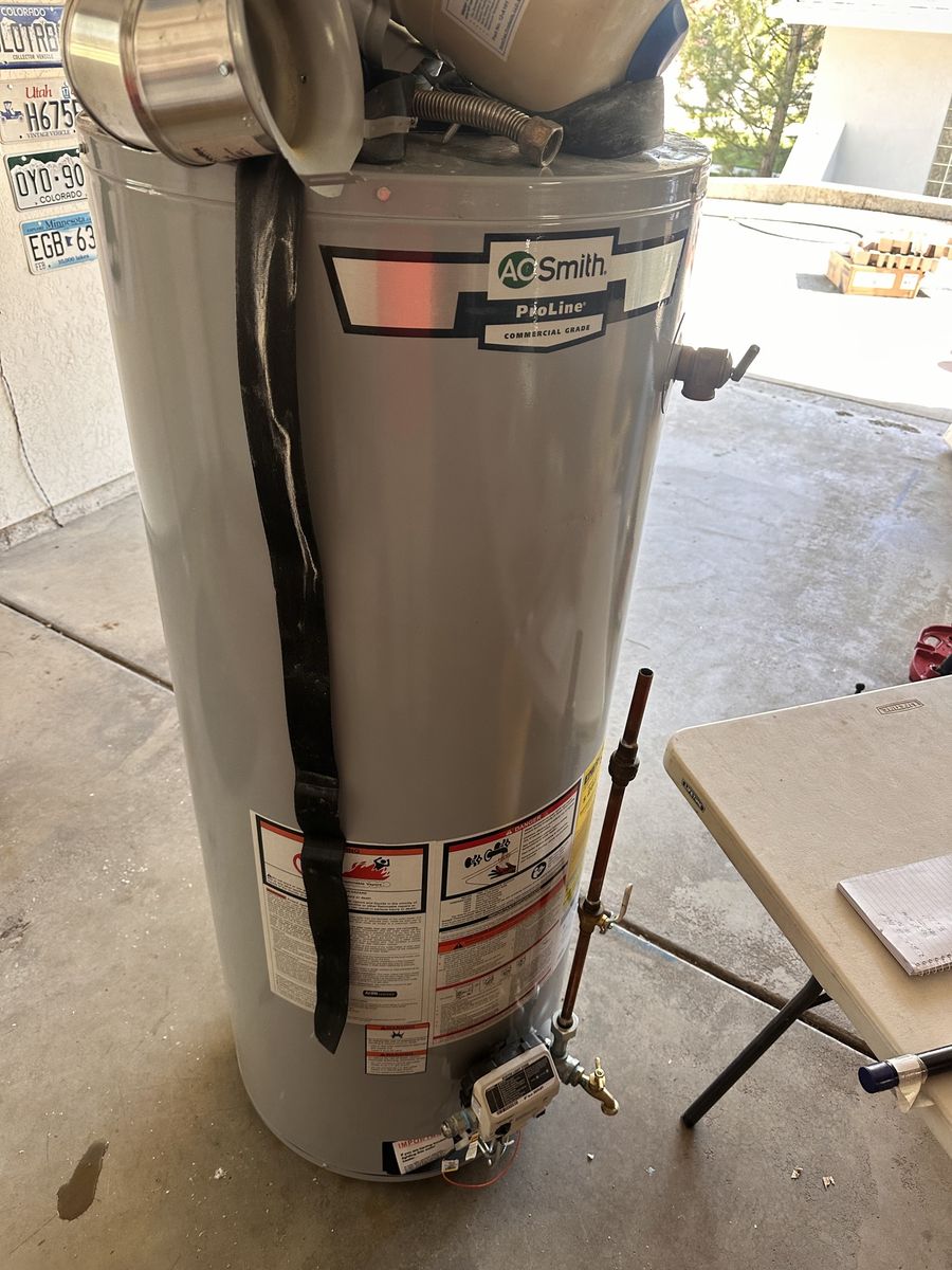 Solid working on Water Heater