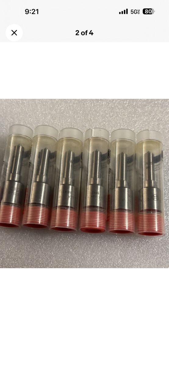 Robert Bosch DSLA 124 P 5516 Fuel Injector Nozzles - Set of 6, Made in Brazil