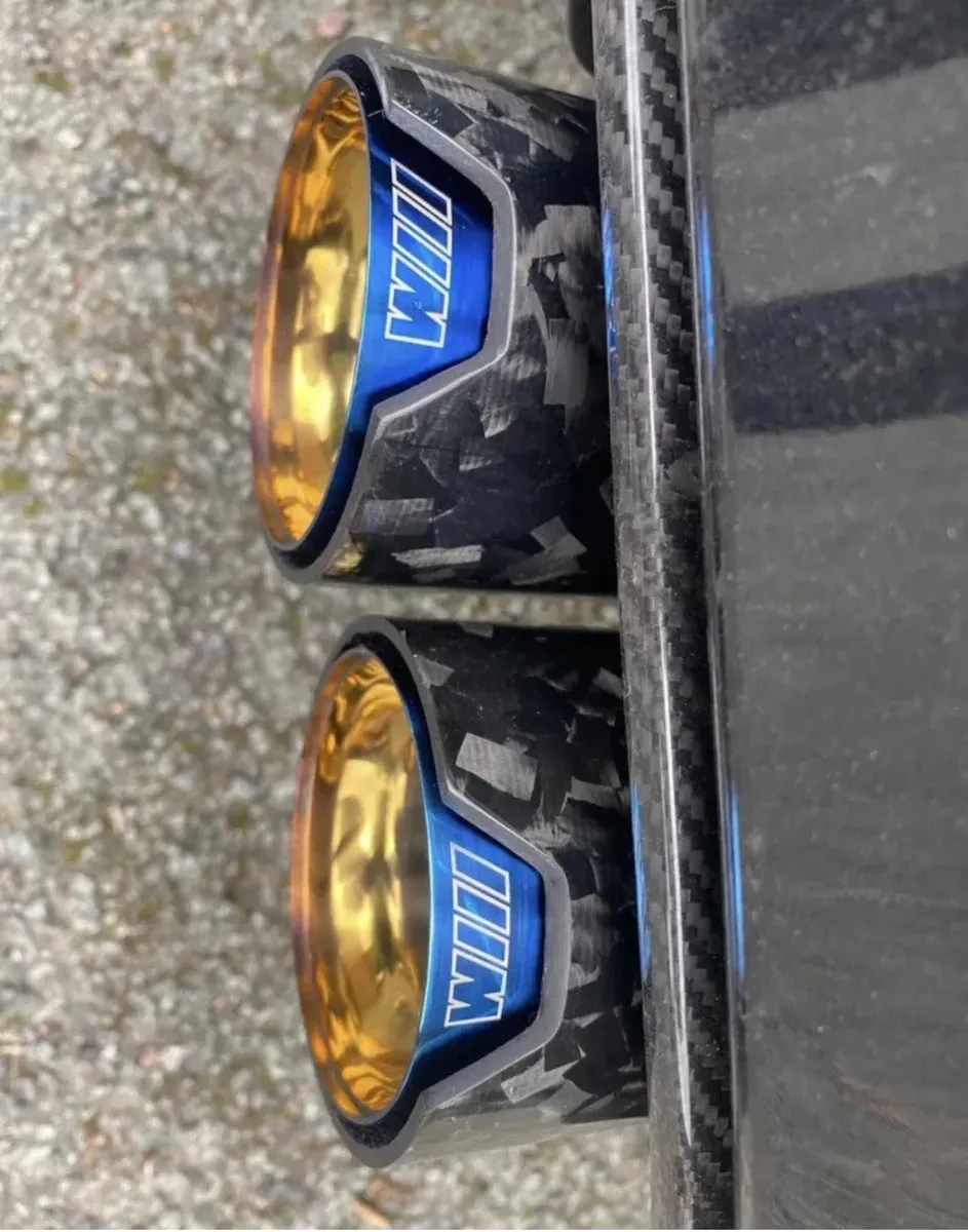 BMW Forged Carbon Exhaust Tips - NEW