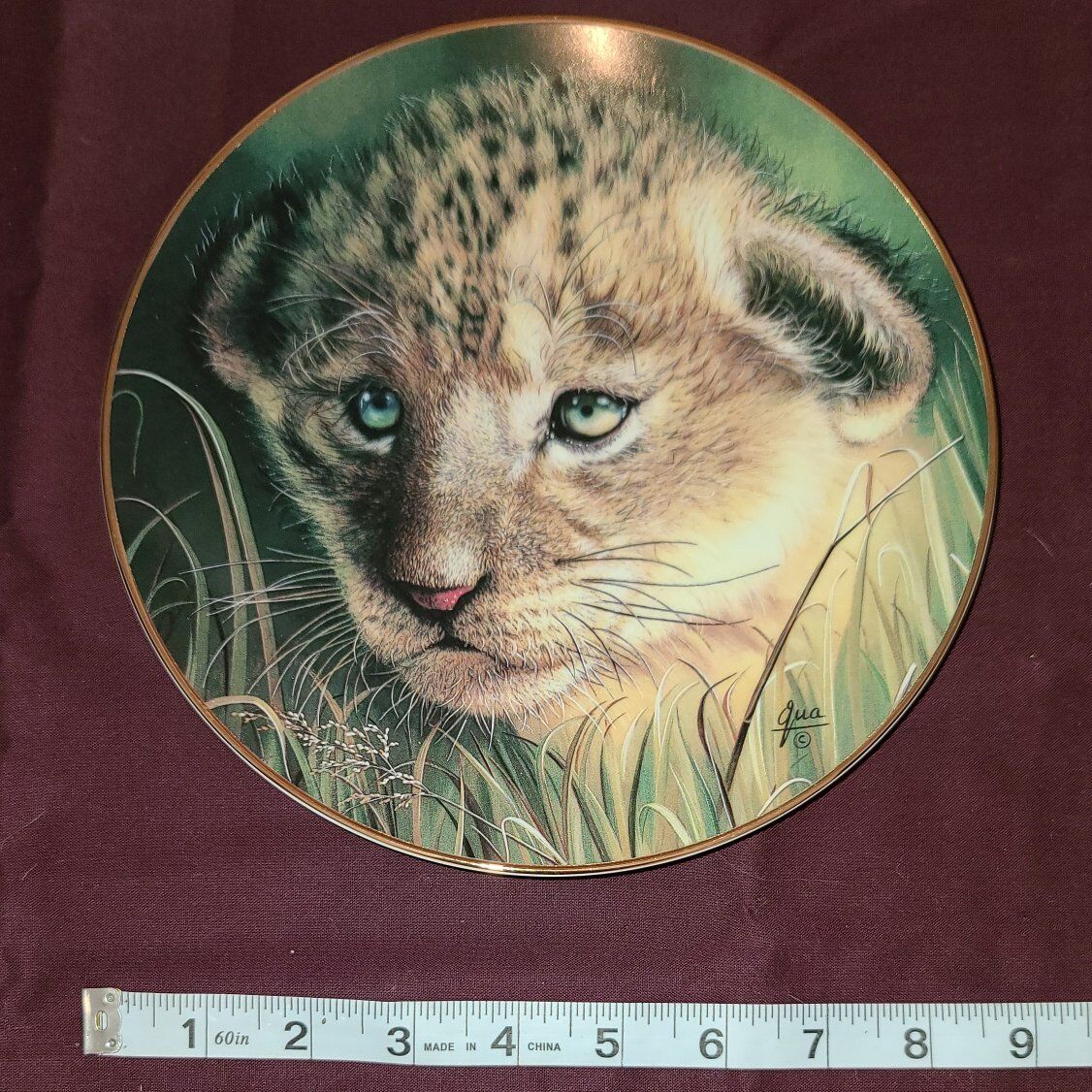"Lion Cub" Plate Cubs of the Big Cats Collection