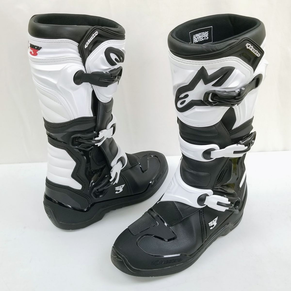 Alpinestars Tech 3 Boots Black/White Size 11, (482-04211-L-R2-S5)