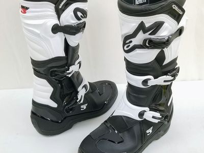 Alpinestars Tech 3 Boots Black/White Size 11, (482-04211-L-R2-S5)