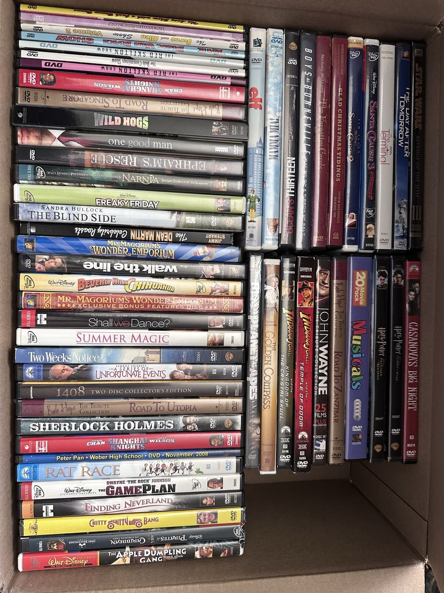 Large Lot of Used DVDs - Various Genres, Action, Drama, Musicals, and More - Mixed Collection