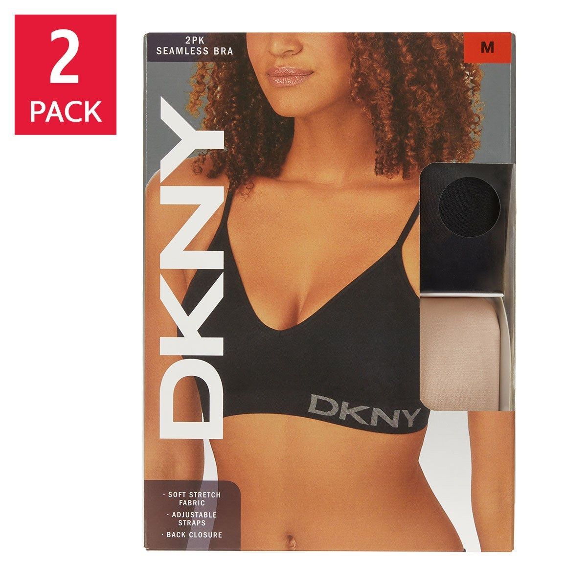 DKNY Soft Stretch Seamless Bra, 2-pack #82722