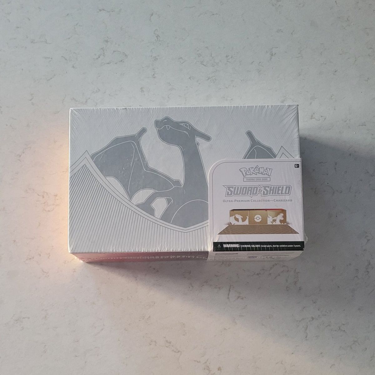 NEW-Pokemon TCG Charizard UPC Sword and Shield Box