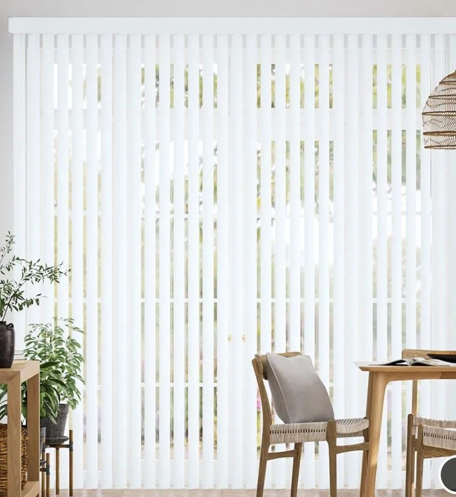 White vertical blinds