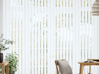 White vertical blinds