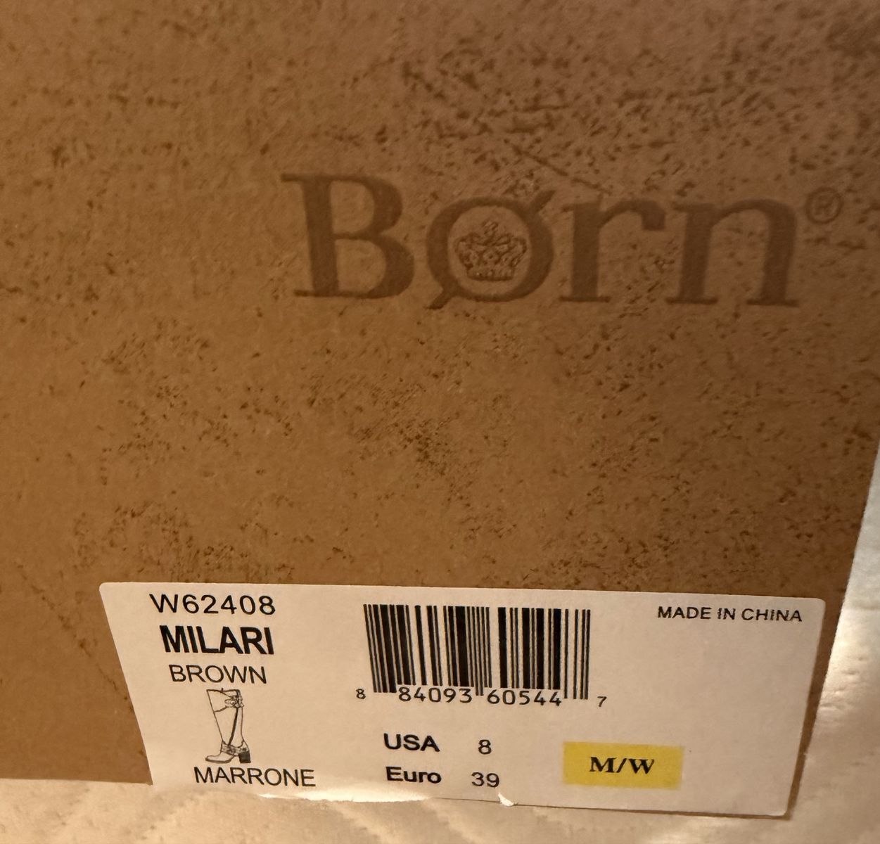 Born Milari Brown Leather Riding Boots Women's Size 8 / EU 39