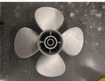 Mercury 4 Blade Aluminum Prop 10 X 7 Pitch Fits 9.9 Pro Kicker used