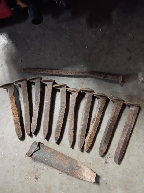 railroad spikes