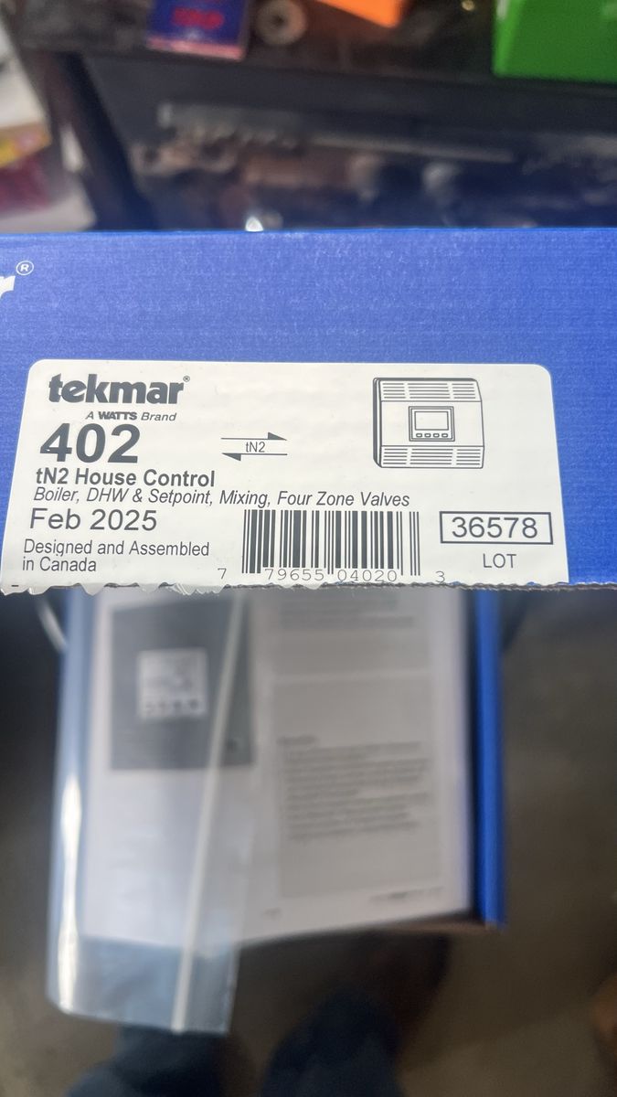 Tekmar boiler zone valve control (NEW)